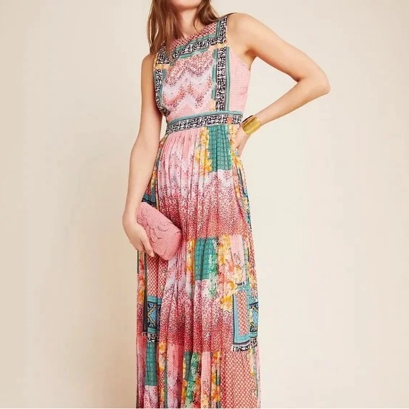 Anthropologie Dresses & Skirts - ANTHROPOLOGIE BHANUNI By JYOTI. Alessandra Maxi Dress ~ Multi-Color Print 2